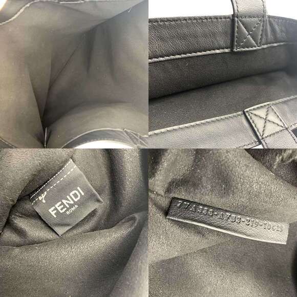 FENDI Black Leather Tote Bag - Picture 5 of 5